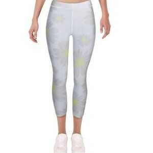 Terez Womens Gray Fitness Workout Activewear Capri Pants Athletic Medium